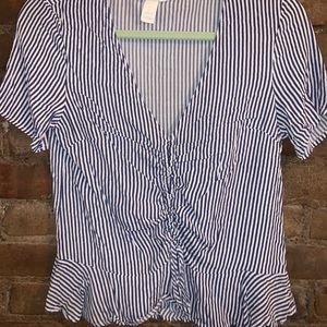 Striped Ruched H&M Top
